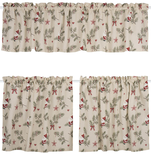 Cafegardin, julegardin kjøkken med julemotiv