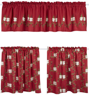 Kafegardiner jul, julegardiner kjøkken